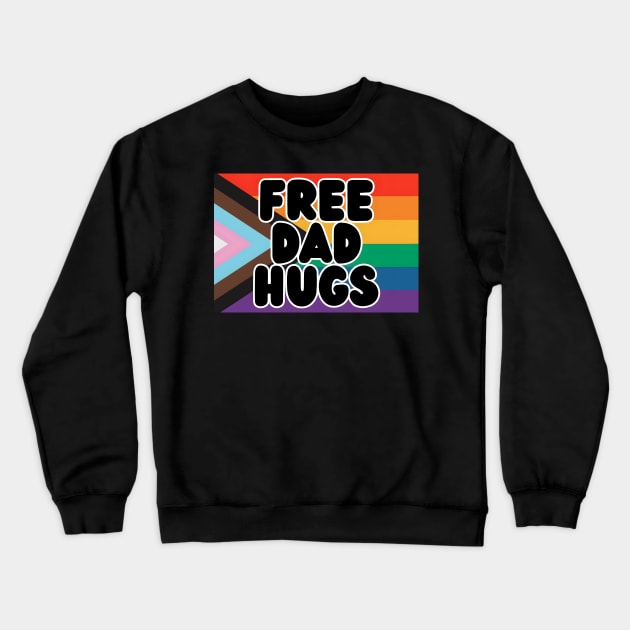 Free Dad Hugs Crewneck Sweatshirt by Kary Pearson